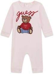 Guess Розов гащеризон за новородено момиче с голямо цветно мече Guess