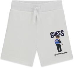 Guess Къси спортни панталони в бялцвят за мини момче със сладко мече Guess