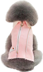  Kutyaruha - Kutyakabát - Kutyamellény - Bundás, ujjatlan, hátán zipzáras - kétféle színben - L - kék