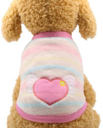  Kutyaruha - Szivecskés Mintás Trikó - Pihe Puha anyag és tökéletes hűvösebb napokon is - XS