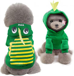  Kutyaruha - Kutyapulóver - Kutyapulcsi - Sárkány mintás, kapucnis - L