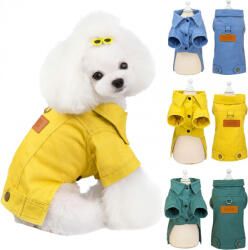  Kutyaruha - Kutyakabát - Könnyed Galléros kutyakabát - többféle színben - 2XL - zöld