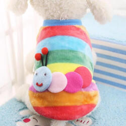  Kutyaruha - Színes Kukacos Mintás Trikó - Pihe Puha anyag és tökéletes hűvösebb napokon is - S