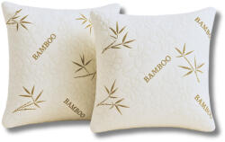 Somnart Set 2 Perne 60x60 Somnart Belina Bamboo, microfibra, lavabile la masina, vidat (SET.2PER.MFB.60X60.IMP.03)