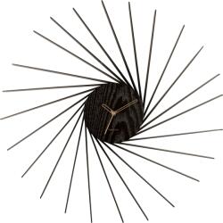 Karlsson Ceas de perete Helix XL, lemn negru (KA5890BK)