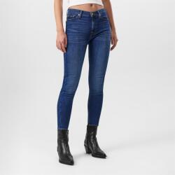 7 For All Mankind Дънки 7 For All Mankind Women's High-Waisted Cropped Skinny Jeans - Mid Blue