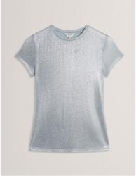 Ted Baker Тениска Ted Baker Women's Metallic Short Sleeve Slim Fit T-Shirt - Blue