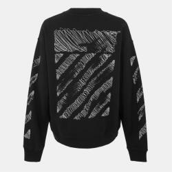 OFF WHITE Блуза OFF WHITE Men's Scrib Skate Relaxed Fit Crew Sweatshirt - Black