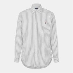 Ralph Lauren Multi-coloured Striped Poplin Shirt - White/Blue