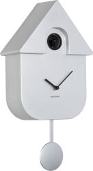 Karlsson Ceas de perete cu cuc Modern Cuckoo, argintiu metalic (KA5867SI)