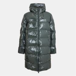 RAINS Яке RAINS Men's Alta Longer Waterproof Hooded Long Puffer Jacket - Swamp 127