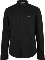 HUGO BOSS Риза с дълъг ръкав Boss Mens BOSS GREEN Motion Long Sleeve Buttoned Shirt with Logo Detail - Black 002