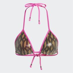 Adidas adidas Sequin Monogram Bikini Top Womens - Brown