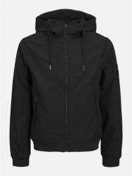 Jack and Jones Яке Jack and Jones Men's Zipped Hooded Softshell Jacket - Black