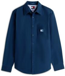 Tommy Hilfiger Риза Tommy Jeans Men's Washed Twill Long Sleeve Plain Shirt - Night Navy