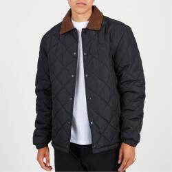 Brave Soul Яке Brave Soul Mens Quilted Coach Jacket with Contrast Collar - Black