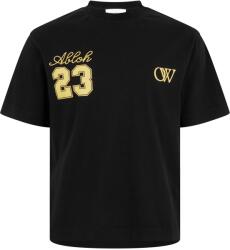 OFF WHITE Тениска OFF WHITE Men's 23 Skate Cotton Short Sleeve Oversized Fit T-Shirt - Black Gold