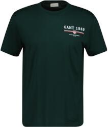 Gant Тениска Gant Men's Graphic Regular Fit T-Shirt - Tarten Green