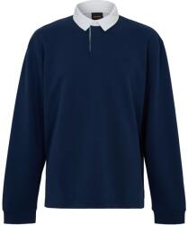 Boss Риза с дълъг ръкав Boss Mens BOSS ORANGE Exis Long Sleeve Rugby Shirt - Blue 464