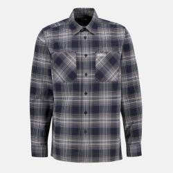 Barbour International Риза с дълъг ръкав Barbour International Men's Hall Check Cotton Long Sleeve Overshirt - Cool Blue