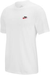 Nike Мъжка тениска Nike Sportswear Club T-Shirt Mens - Wht/Blk/Red SL