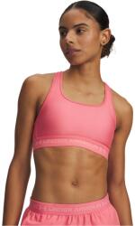 Under Armour Women's Crossback Medium Impact Sports Bra - Pink/Posh Pink