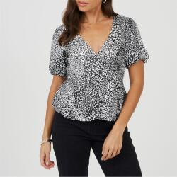 Brave Soul Women's Wrap Top - Black/White