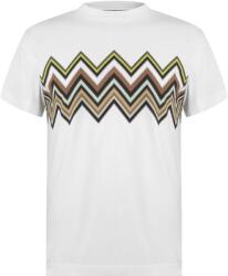 Missoni Тениска MISSONI Zigzag Print Cotton T-Shirt - WHT LIM KHK