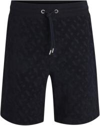 Boss Поларени къси панталони Boss Men's H-Lamson 10 Black Fleece Jogger Shorts - Dark Blue 404