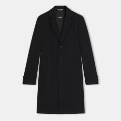 Boss Men's HBB Hyde Black Long Sleeve Lapel Overcoat - Black 001
