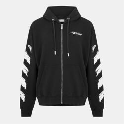 OFF WHITE Суичър OFF WHITE Men's Ink Zip Hoodie - Black