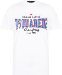 Dsquared2 Тениска DSQUARED2 College Print Cotton T-Shirt - White