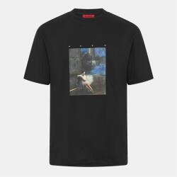 Hugo Тениска Hugo Men's Dabolos Red Cotton T-Shirt - Black 001
