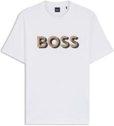 Boss Тениска Boss Men's Thompson Contrasting Logo Cotton Short Sleeve T-Shirt - White 100