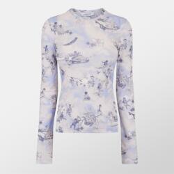 OFF WHITE Блуза OFF WHITE Women's Fresco Slim Fit Crew Neck Sweatshirt - Blue
