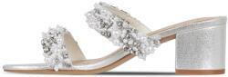 Biba Сандали Biba 2 Strap Block Heel Sandal - Silver