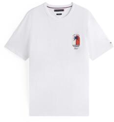 Tommy Hilfiger Тениска Tommy Hilfiger Men's Palm Palm Print Breathable T-Shirt - White YBR