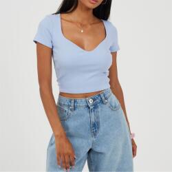 Brave Soul Дамска тениска Brave Soul Womens Shirt Sleeve T-Shirt with Sweetheart Neckline - Ice Blue