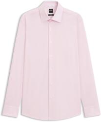 HUGO BOSS Риза с дълъг ръкав Boss Men's H Hank Kent Black Long Sleeve Shirt - Pink 684