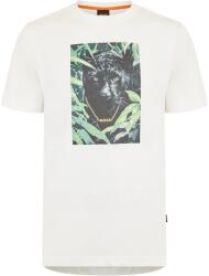 Boss Тениска Boss Mens BOSS ORANGE Animal Short Sleeve Graphic T-Shirt - White