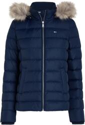 Tommy Jeans Яке Tommy Jeans Women's Essential Quilted Wind Resistant Faux Fur Hood RDS Down Short Puffer Jacket - Twilight Navy