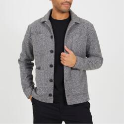 Brave Soul Mens Boucle Shacket with Pockets - Grey