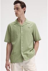 Fred Perry Риза с къс ръкав Fred Perry Men's Gingham Short Sleeve Shirt - Olive Mint X88