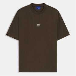 Hugo Тениска Hugo Mens HUGO Printed Logo Back T-Shirt with MCMXCIII text - Regular Fit - Dark Brown 208