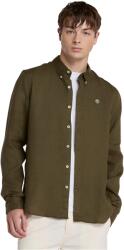 Timberland Риза Timberland Men's Mill Brook Linen Leaf Green Long-Sleeve Plain Shirt - Leaf Green