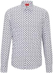 HUGO BOSS Риза с дълъг ръкав Hugo Men's Ermo Long Sleeve Oxford Shirt - Open White