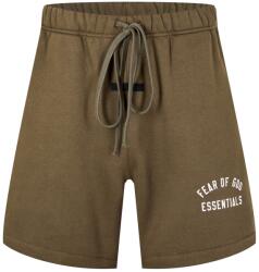 Fear of god essentials Къси панталони FEAR OF GOD ESSENTIALS Cotton Logo Shorts - Military