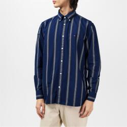 Tommy Hilfiger Men's Shadow Stripe Long-Sleeve Patterned Shirt - Navy/White