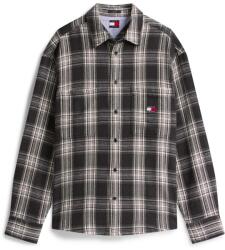 Tommy Jeans Men's Check Brushed Overshirt - Black/Check