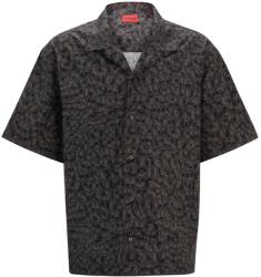 HUGO BOSS Риза с дълъг ръкав Boss Men's Egeeno Long Sleeve Oxford Shirt - Black